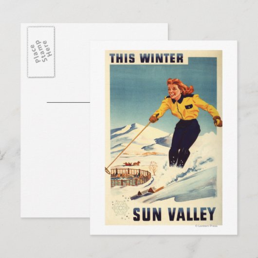 Roodkopige Poster voor het glimlachen en slachten  Briefkaart (Voorkant / Achterkant)