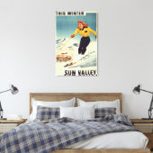 Roodkopige Poster voor het glimlachen en slachten  Canvas Afdruk (Insitu (Slaapkamer))