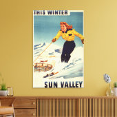 Roodkopige Poster voor het glimlachen en slachten  Canvas Afdruk (Insitu (Woonkamer))