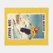 Roodkopige Poster voor het glimlachen en slachten  Fleece Deken (Voorkant (Horizontaal))