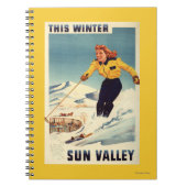 Roodkopige Poster voor het glimlachen en slachten  Notitieboek (Voorkant)