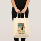 Roodkopige Poster voor het glimlachen en slachten  Tote Bag (Voorkant (product))