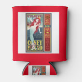 roodkopige zeemeermin op het eiland coney blikjeskoeler (Voorkant)