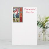 roodkopige zeemeermin op het eiland coney briefpapier (Staand voorkant)