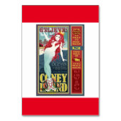 roodkopige zeemeermin op het eiland coney kaart (Voorkant)