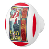 roodkopige zeemeermin op het eiland coney keramische knop (Rechts)