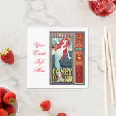 roodkopige zeemeermin op het eiland coney servetten (Insitu)