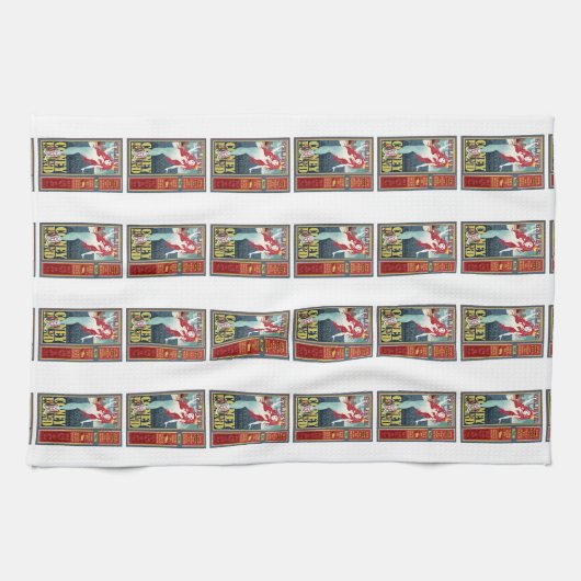 roodkopige zeemeerminnen theedoek (Horizontaal)