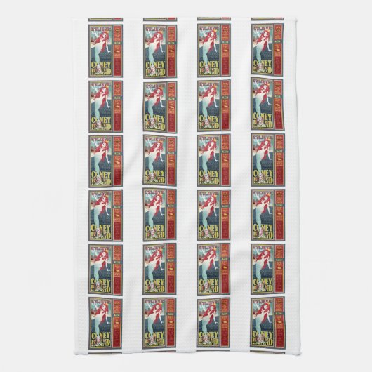 roodkopige zeemeerminnen theedoek (Verticaal)