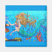 roodkopmaïde magneet (Voorkant)