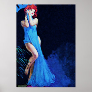 Roodkopmeester Striptease Pulp Hoesje Art Poster