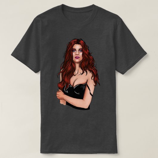 Roodkopmeisje 1 t-shirt (Design voorkant)