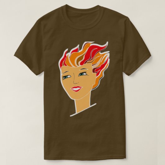 roodkopmeisje t-shirt (Design voorkant)