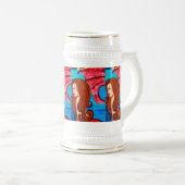 roodkopmerij bier bierpul (Voorkant rechts)