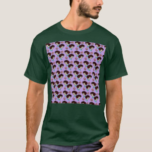 roodkoppatroon lila t-shirt