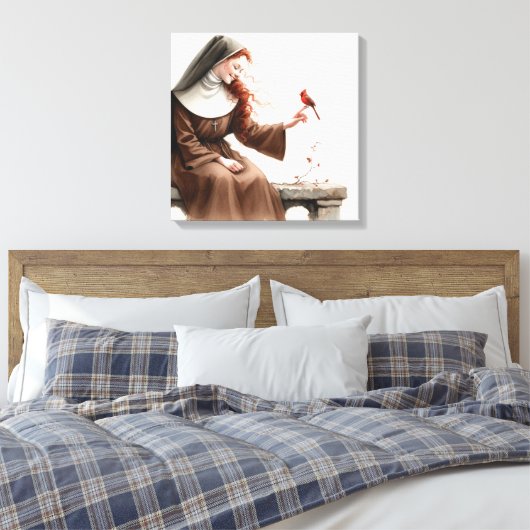 Roodkoppen Canvas Afdruk (Insitu (Slaapkamer))