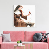 Roodkoppen Canvas Afdruk (Insitu (Woonkamer))