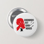 Roodkoppen geen koppen ronde button 5,7 cm (Voorkant /achterkant)