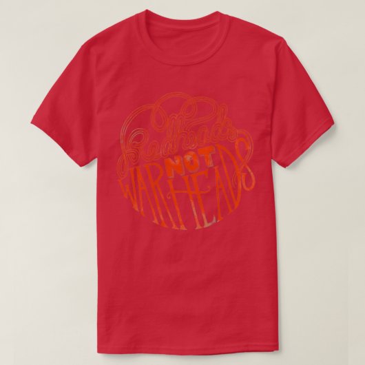 Roodkoppen geen koppen t-shirt (Design voorkant)
