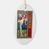 roodkoppen op het eiland mermaid keramisch ornament (Rechts)