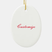 roodkoppen op het eiland mermaid keramisch ornament (Achterkant)