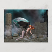 Roodkoppen Vampress 1 - Fantasy/Vampire-Briefkaart Briefkaart (Voorkant)