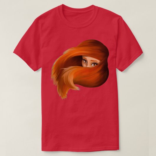 Roodkoppen van Fiery Red T-shirt (Design voorkant)