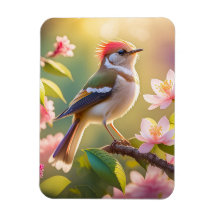 Roodkoppige Buff Borst Zanger Fantasie Vogel