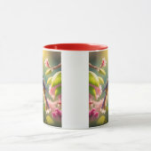 Roodkoppige Buff Borst Zanger Fantasie Vogel Mok (Midden)