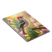 Roodkoppige Buff Borst Zanger Fantasie Vogel Notitieboek (Rechterzijde)