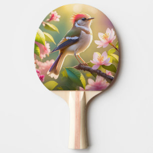 Roodkoppige Buff Borst Zanger Fantasie Vogel Tafeltennisbatje