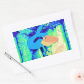 roodkopvormig model rechthoekige sticker (Envelop)