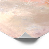  roodkopvrouw - Abstracte originele schilderijen Poster (Hoek)