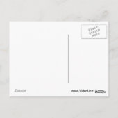 Roodkopvrouw met een handtas briefkaart (Achterkant)