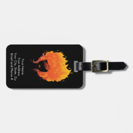 Roodkopvrouw, Red Fire Hair Bagagelabel