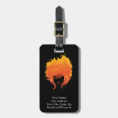 Roodkopvrouw, Red Fire Hair Bagagelabel (Voorkant verticaal)