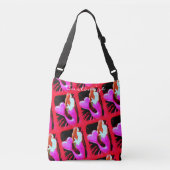 roodkopzebrauwvallen crossbody tas (Voorkant)