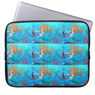 roodkopzeeën op blauw sleeve