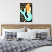 roodkopzeemdoek canvas afdruk (Insitu (Slaapkamer))