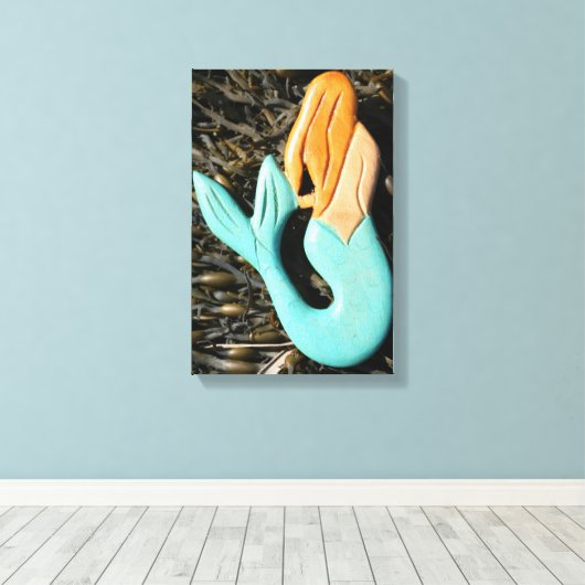 roodkopzeemdoek canvas afdruk (Insitu (Houten vloer))