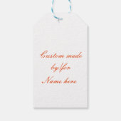 roodkopzeemeermin cadeaulabel (Achterkant)