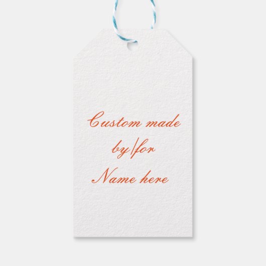 roodkopzeemeermin cadeaulabel (Achterkant)