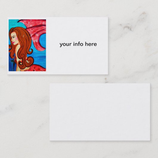 roodkopzeemeervis visitekaartje (Voorkant / Achterkant)