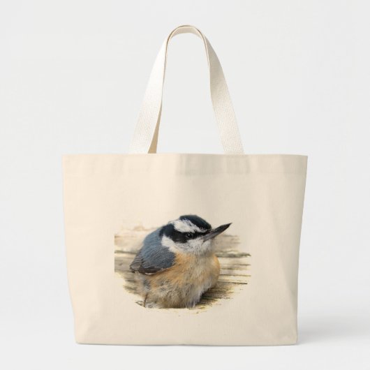 Roodkorrelig Nuthatch Grote Tote Bag (Voorkant)