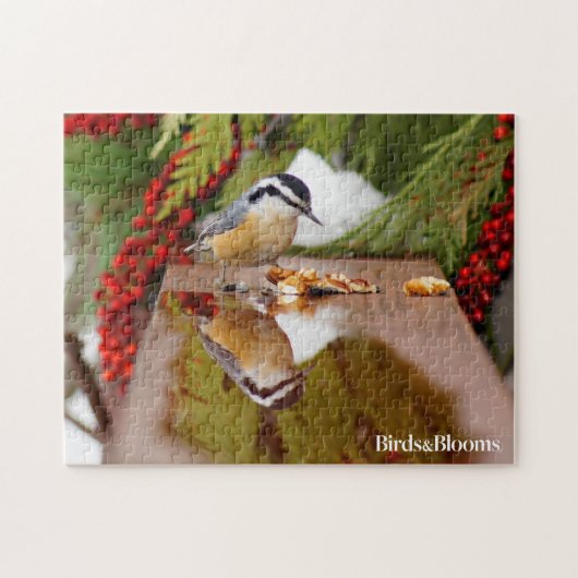 Roodkorrelig Nuthatch Legpuzzel (Horizontaal)