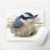 Roodkorrelig Nuthatch Muismat (Met muis)