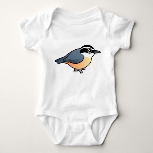 Roodkorrelig Nuthatch Romper (Voorkant)
