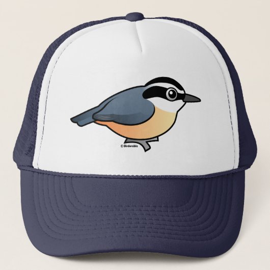 Roodkorrelig Nuthatch Trucker Pet (Voorkant)