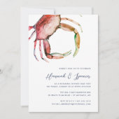 Roodkrab Kustrepetitie Waterverf Kaart (Voorkant)