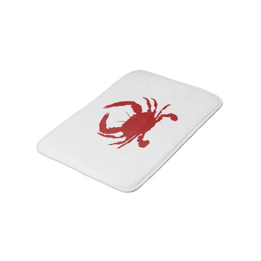 Roodkrabpaffier Badmat (Gekanteld)